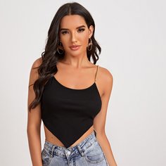 Топ с цепными бретелями Shein