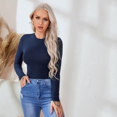 Шнуровка Одноцветный Основы Футболки Shein