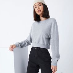 Ровный цвет Повседневный Свитшоты Shein