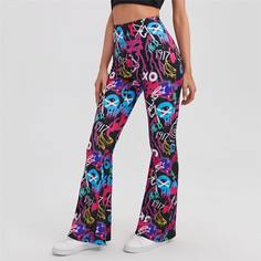 Принт Поп-Арт Повседневный Брюки Shein