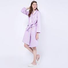 Атласный пижамный халат с карманом и поясом Shein