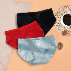 с бантом Одноцветный Трусики для девочек Shein