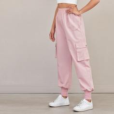 Брюки-карго с карманом и цепочкой Shein