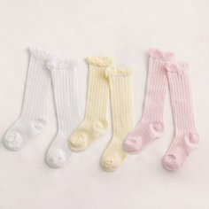 Детские однотонные носки 3 пары Shein