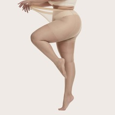 Однотонные сетчатые колготки размера плюс Shein
