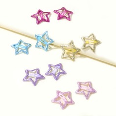 Заколка для волос 5pairs Girls Glitter Star Shein