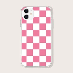 Чехол для iPhone с клетчатым принтом Shein