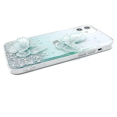 Блестящий чехол для iPhone с бабочкой 3D Shein