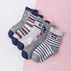Детские носки в полоску 5 пар Shein