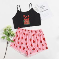 Фрукты и овощи милый Пижама размер плюс Shein