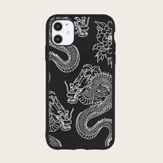 Чехол для iPhone с принтом китайского дракона Shein