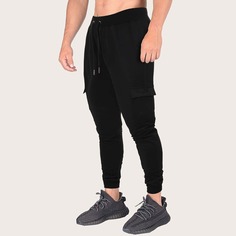 Мужские спортивные брюки на кулиске с карманом Shein