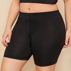 Однотонное бикини-шорты размера плюс Shein