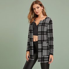 Пальто в клетку Shein