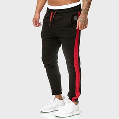 Мужские контрастные спортивные брюки на кулиске Shein