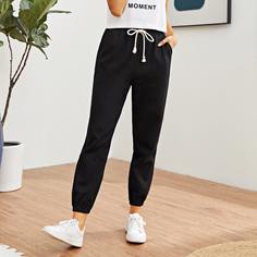 Спортивные брюки на кулиске с карманом Shein