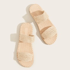 Плетеные шлепанцы Shein