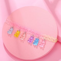 Ожерелье с декором медведя для девочек Shein