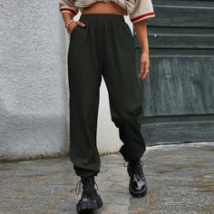 Однотонные брюки с карманом Shein