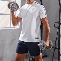 Мужская спортивная футболка с рукавами реглан Shein