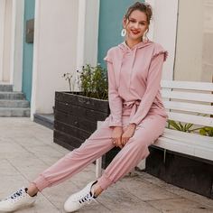 Толстовка на кулиске и брюки Shein