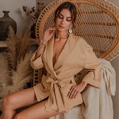 Пояс Ровный цвет Элегантный Комплект Shein