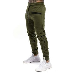 Мужские спортивные брюки на кулиске с молнией Shein