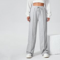 Однотонные спортивные брюки Shein