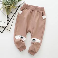 Спортивные брюки с мультипликационным принтом для девочек Shein