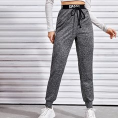 узел буква Спортивный Брюки Shein
