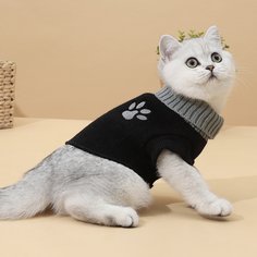 Свитер для кошек с вышивкой Shein