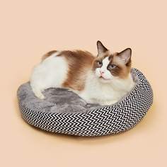 Плюшевая кровать для кошек с узором Shein