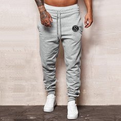 Мужские спортивные брюки на кулиске с текстовой заплатой Shein
