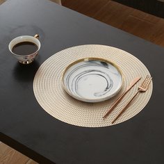 1шт круглый коврик для столовых приборов Shein