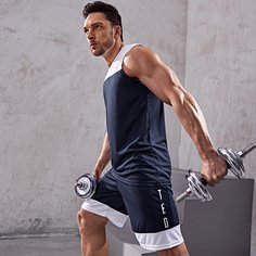 Спортивный Мужской спортивный костюм Shein