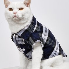 Клетка Рубашки Для Домашних Животных Shein