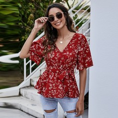 Пояс Цветочный Бохо Блузы Shein