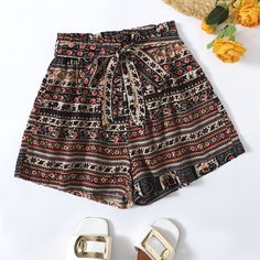 Пояс Цветочный Бохо Шорты Shein