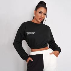 буква Повседневный Свитшоты Shein