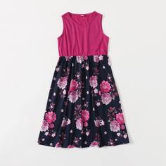 Цветочный принт Бохо Платья для девочек Shein