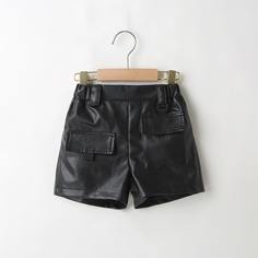 Одноцветный Повседневный Шорты для девочек Shein
