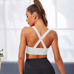 Однотонный спортивный бюстгальтер Shein