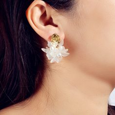 Серьги-подвески с цветком Shein