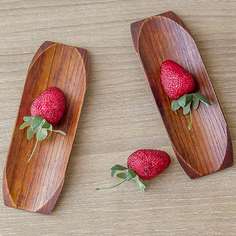 1шт деревянная тарелка для суши Shein