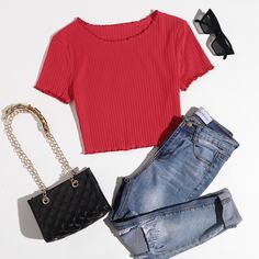 Футболка с оригинальной отделкой Shein