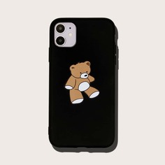 Чехол для iPhone с мультипликационным медведем Shein