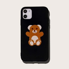Чехол для iPhone с мультипликационным медведем Shein