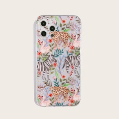 Чехол для iPhone с животным принтом Shein
