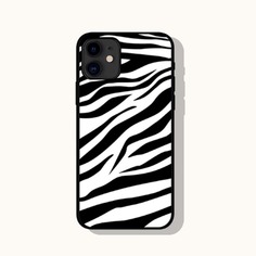 Чехол для iPhone с принтом зебры Shein