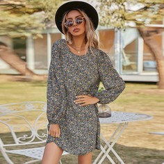 цветочный Повседневный Платье Shein